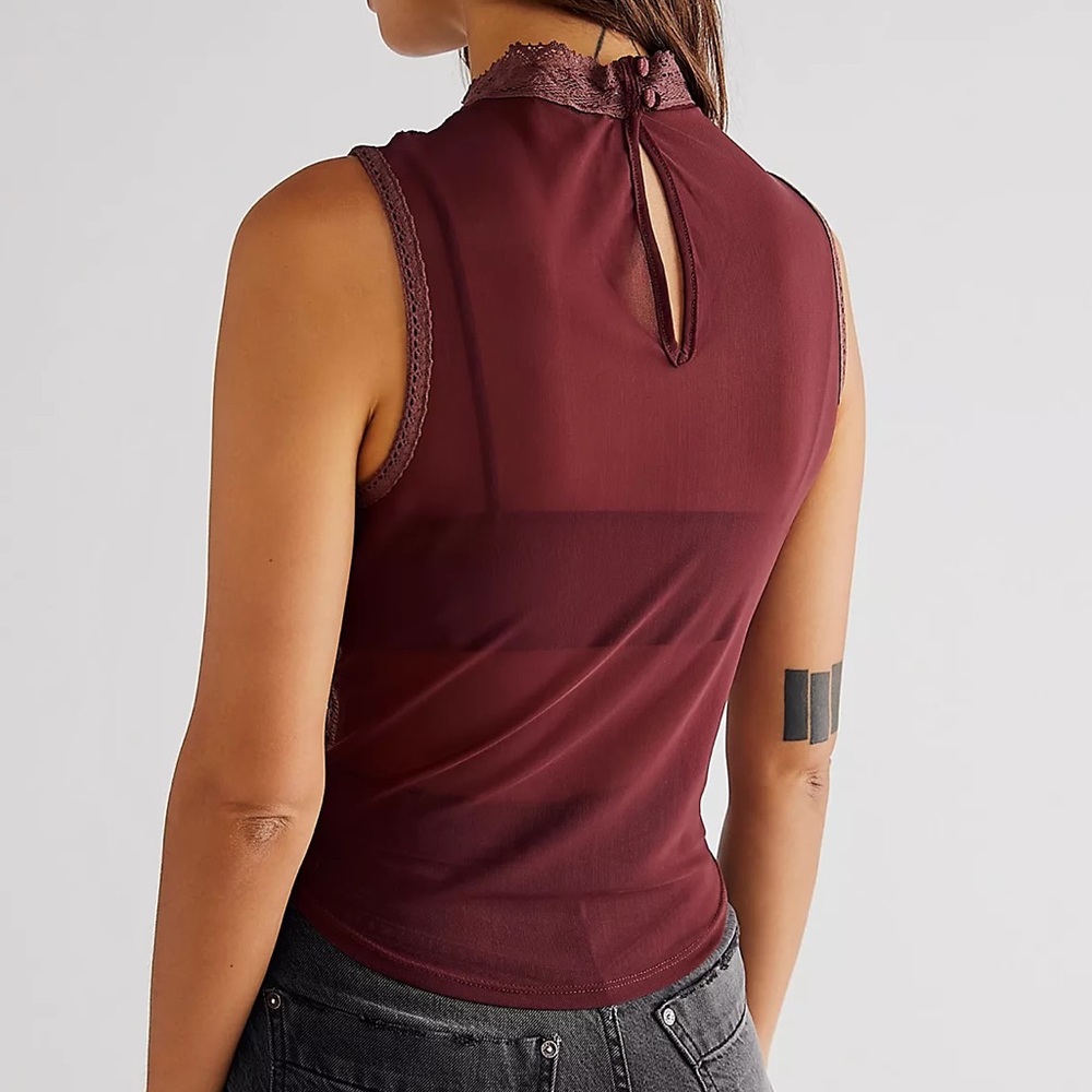 NWTS FREE PEOPLE SHEER TOP (XL) - Picture 3 of 13